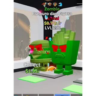 Fortnite steal the brainrot /Burger dan Fryuro Zombie 🔥🔥 