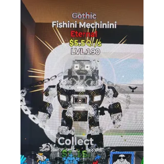 Fortnite steal the brainrot / Fishini Mechinini Gothic level 190 (5.5Qi) 