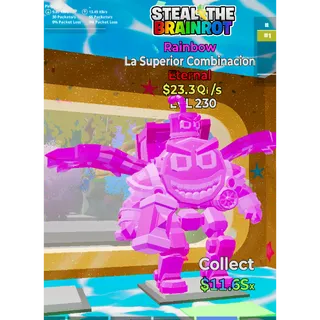 Fortnite steal the brainrot /La Superior Combinacion Rainbow 🔥 level 230 (23.3Qi) 