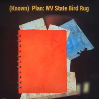 WV State Bird Rug