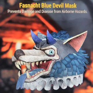 Fasnacht Blue Devil Mask