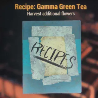 Gamma Green Tea Recipe