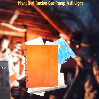 Red Rocket Wall Light