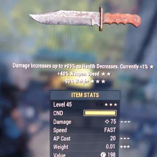 Weapon | B SS/90 Bowie Knife