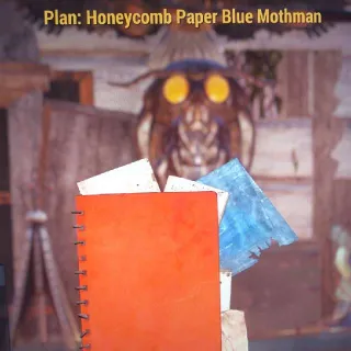Paper Blue Mothman