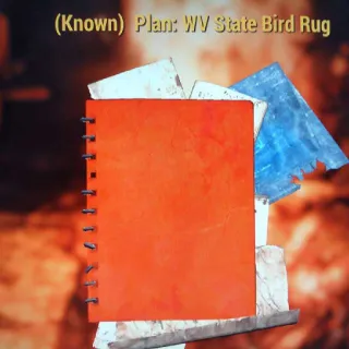 WV State Bird Rug