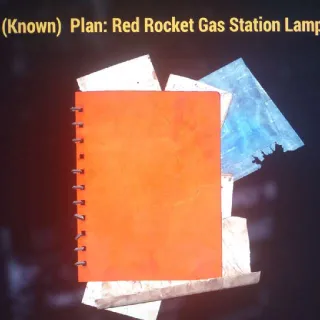 Red Rocket Gas Lamp