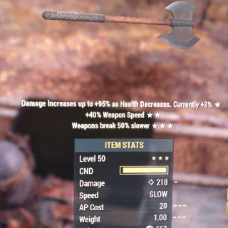 Weapon | B SS/BS Grognak's Axe