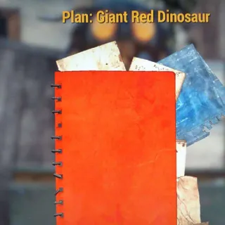Giant Red Dinosaur