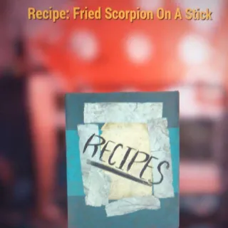 Recipe | Fried Scorpion On Stick