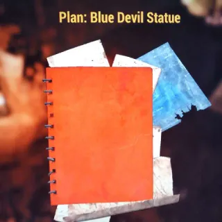 Blue Devil Statue