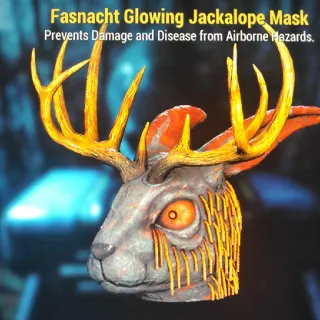 Glowing Jackalope Mask