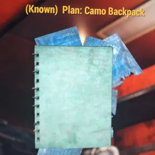 Camo Backpack Plan