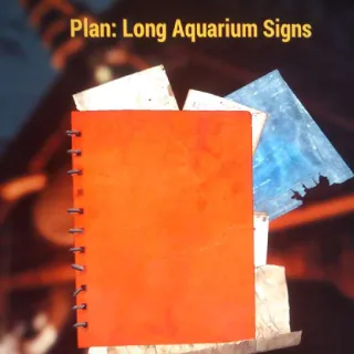 Long Aquarium Signs