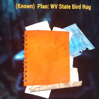 WV State Bird Rug