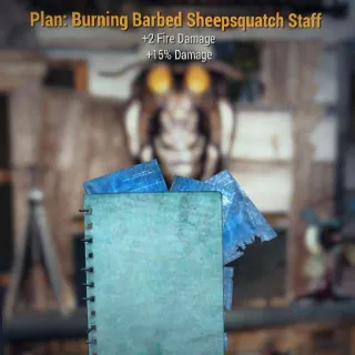Burn Barbed Sheep Staff