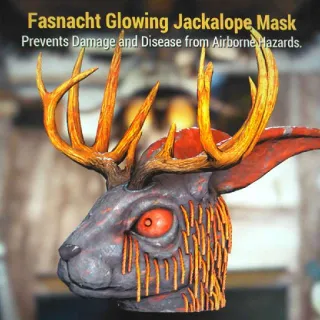 Glowing Jackalope Mask