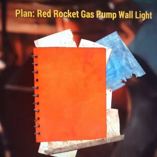 Red Rocket ⛽ Wall Light