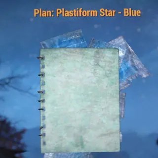 Blue Plastiform Star