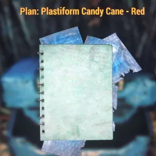 Red Plasti Candy Cane