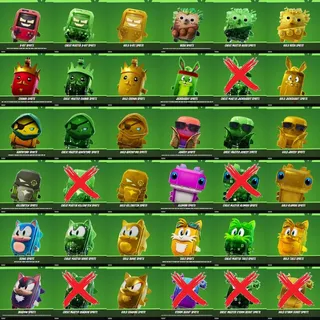 ★ SELECTION ★ Fortnite New Season 4 Sprites /// Klombo, Gold Klombo, Crown, Cheat - Golden Crown, Killswitch and other