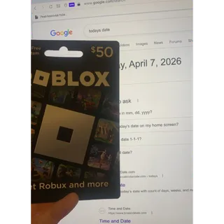 $50.00 ROBLOX Gift Card