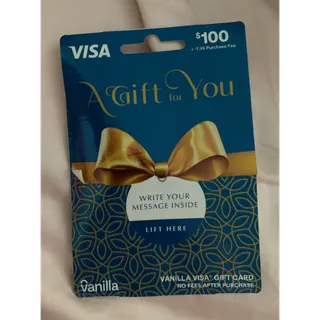 $100.00 USD Visa Gift Card