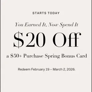 Victoria Secret/PINK $20 off $50+ Reward Code