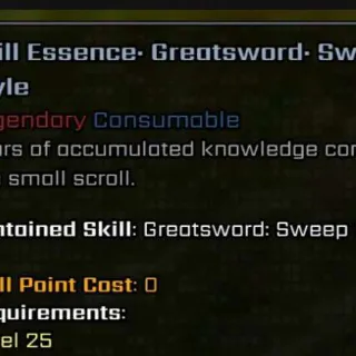 GAME ITEM: SKill essence