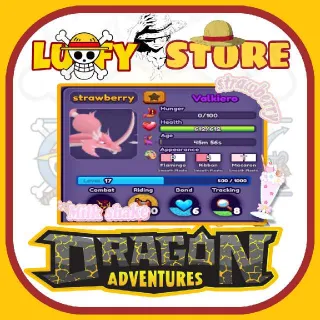 VALKIERO [STRAWBERRY MILKSHAKE THEMED] • DRAGON 🐲 ADVENTURES