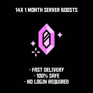 14x Server Boosts (1 Month) ⚡️SALE⚡️