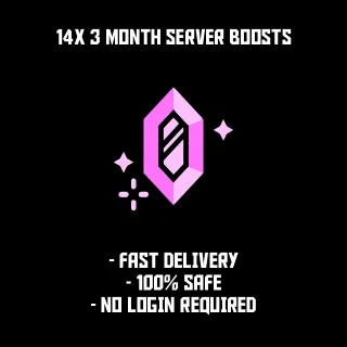 14x Server Boosts (3 Months)