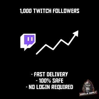 1,000 Twitch F0llowers