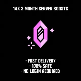 14x Server Boosts (3 Months)