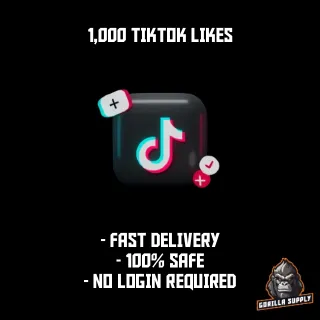 1,000 TikTok Likes