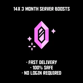 14x Server Boosts (3 Months) ⚡️ Sale⚡️