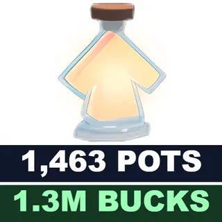 [INSTANT] 1,463 Pots + 1,3M Bucks | Clean Adopt Me Account