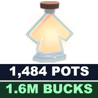 [INSTANT] 1,484 Pots + 1,6M Bucks | Clean Adopt Me Account