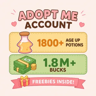 1800+ Age Up Potions , 1.8m+ Bucks - Adopt Me
