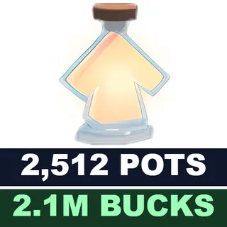 [INSTANT] 2,512 Pots + 2,1M Bucks | Clean Adopt Me Account