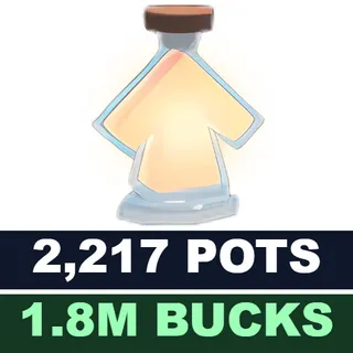 [INSTANT] 2,217 Pots + 1,8M Bucks | Clean Adopt Me Account