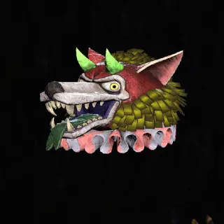 Glowing Blue Devil Mask