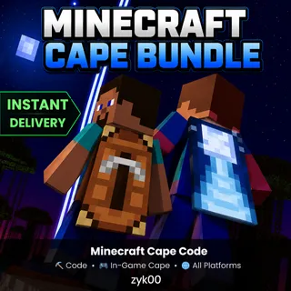 🔥 2 Minecraft Exclusive Cape Bundle | Instant Delivery 🔥