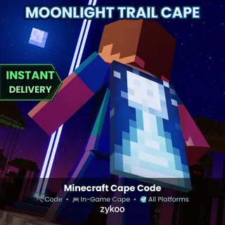 🔥 Minecraft Experience: Moonlight Trail Exclusive Cape Code | Instant Delivery 🔥