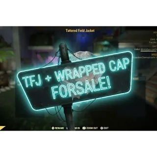 TFJ Tattered Field Jacket & Wrapped Cap Combo