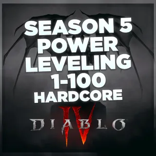 DIABLO 4 SEASON 5 HARDCORE POWERLEVELING 1-100