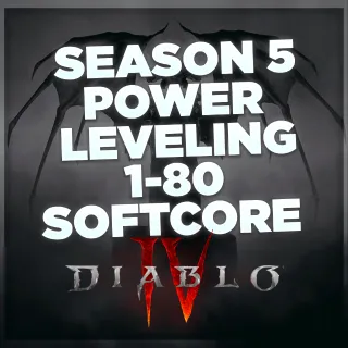 DIABLO 4 SEASON 5 SOFTCORE POWERLEVELING 1-80