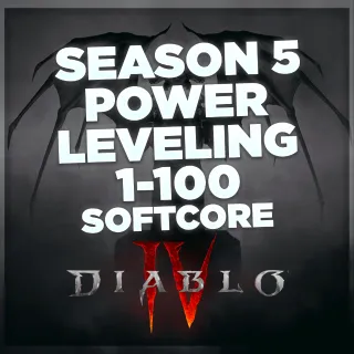 DIABLO 4 SEASON 5 SOFTCORE POWERLEVELING 1-100