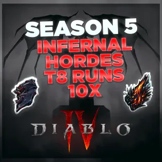 DIABLO 4 INFERNAL HORDES CARRY 10X