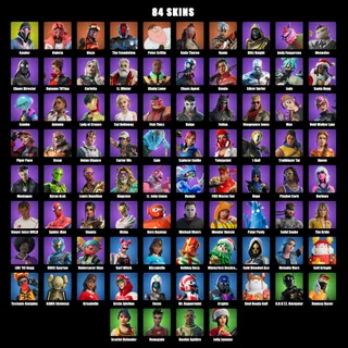 Fortnite Account 84 Skins: Xander | Valeria | Blaze | The Foundation | Peter Griffin | Kado Thorne | Ronin | Blitz Knight...